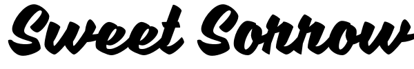 Sweet Sorrow font preview